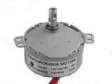 CHANCS TYC-50 110V AC Small Low Speed Synchronous Motor 0.8/1 RPM CCW Turntable Gear Box for Microwave Oven