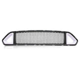 G-PLUS Front Hood Bumper Upper Grille Grill W/DRL LED Light Insert, Compatible with Ford Mustang 2018-2020 (NOT Fit Shelby GT500