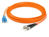 Addon 5M St To Sc Orange Om1 Duplex Ofnr (RiserRated) Mmf Fiber Patch Cable