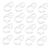 OSALADI 30pcs Plastic Curtain Hooks Durable Clip Rings for Easy Installation Removal Invisible Design for Home Decor Compatible