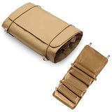 Viyot 4In1 Foldable Travel Toiletry Bag, Hanging RollUp Organiser, Detachable Cosmetic Pouch, Multicolour