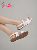 Shoetopia Women'S Girls-Snd-139 Flat Sandal-8 Kids Uk (Girls-Snd-139-White)-Eu41,White,8,B0D54DG8X8