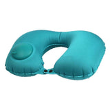 DDayons UShape Inflatable Travel Neck Pillow With Button For Flight Travel Car Sleeping Adjustable Head Rest Neck Rest Pillow 