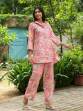 Greciilooks Rayon Standard Length Stylish Kurta Ethnic For 3/4 Sleeve Women Co-Ord Set (Gl-W1936&Tr958_Light Pink_3Xl)