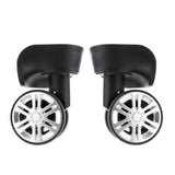 Loom Tree 1 Pair Mi Shaped Silent Swivel Suitcase Luggage Baggage Wheels Replacement Casters