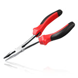 LEONTOOL 6.5 Inches Long Nose Pliers Mini Long Reach Needle Nose Pliers Chain Nose Pliers Jewelry Making Pliers With Cutter Wire