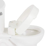 Vive Toilet Seat Riser Raised Elevated Handle (Easy Clean) for Seniors, Elderly, Handicapped Medical Handicap Bathroom Safet