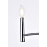 Living District Carmella 6-Light Mid-Century Metal Pendant In Chrome