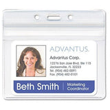 Advantus Resealable ID Badge Holders BADGE,HOLDER, RESEAL,CR (Pack of3)