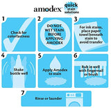 Amodex Ink & Stain Remover Traveler 0.5oz Bottle with Built-in Brush