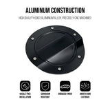 JSD Billet Aluminum Fuel Door for Ford Mustang 2015-2023, Black Anodized