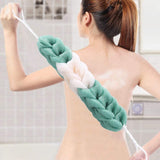 SUNBIRD : 2Pcs Shower long Loofah Body Exfoliate Puff Sponge Mesh Net Ball Random For Body Wash Men & Women(long loofha 2pcs)