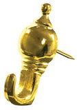 Hillman Fasteners 122210 Brass Colonial Push Pin Hanger (Pack of 3)