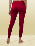 Lyra Women Solid Premium Cotton Ankle Length Leggings | Mid-Waist | Fashionwear Queen Lyra L