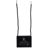Appli Parts Fan Capacitor 10 mfd (microfarads) uf 250 VAC with 2 Wire Terminal Connections compatible with any brand with same c