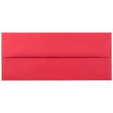 JAM PAPER #10 Business Colored Envelopes - 4 1/8 x 9 1/2 - Red Recycled - Bulk 250/Box