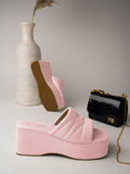 Shoetopia Retro Style Mauve Platform Heels For Women & Girls /Uk2,Mauve,2,B0BZPT94R4