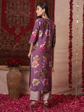 Gosriki Women'S Rayon Blend Straight Printed Kurta With Pant (Kejri Purple-Gs_Xl_Purple_X-Large),Purple,,B0DRNLGRDL
