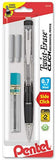 Pentel Twist Erase CLICK Automatic Pencil with 2 Eraser Refills and Lead, 0.7mm, Assorted Barrels, Color May Vary, 1 Pack (PD277