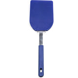 RSVP International Kitchen Tool Collection Flexible Nylon Spatula, Stainless Steel Handle, 13.5x3.75, Blue