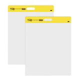 Post-it Easel Pads Super Sticky Self-Stick Wall Pad, Unruled, 20 White 20 x 23 Sheets, 4/Carton