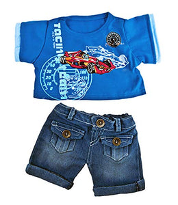 Cool Racecar Outfit Fits Most 14-18 Build-a-Bear and Make Your Own Stuffed Animals