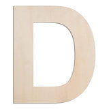 MGTECH 12 Inch Large Wooden Letter D, 1/4 in Thick Big Wood Letter for Crafts and Wall Decor