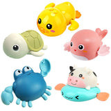 Bath Toy Cute Animal Clockwork Bathtub Swimming Pool Toy Baby Bath Toys For Toddlers 1-3 Boys & Girls Water Bath Toy Set 5 Pack -Like New