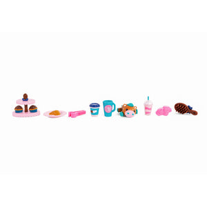Wild Manes Horse Toys Cocoas Bakery Caf  Cart Playset with Cocoa Horse Doll Figure, Includes Brush and Play Accessories