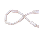 LiQunSweet 14 Pcs Natural Baroque Pearl Bead Pearl Rectangle Beads Cultured Freshwater Pearl for Jewelry Making & Craftings - 25