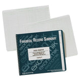 Wholesale CASE of 15 Ekonomik Standard Size Check RegistryCheck Registry,83/4x10,1000 Entries,Green Ink/White Paper