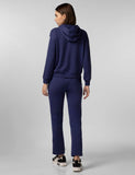 Fyltr Women'S Drop Shoulder Hoodie & Joggers Set With Contrast Branded Tape On Sleeve And Jogger Side Seam - Rib Hem & Cuff | Slit Detail At Hem,Bewitched Blue,Bewitched Blue,L