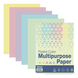 BAZIC 25 Ct. Pastel Color Multipurpose Paper / Box Qty 24
