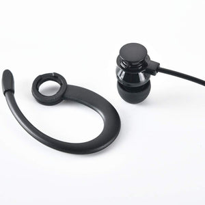 LINHUIPAD Single Side Earphone in-Ear Stereo to Mono Earbuds,3.5mm Plug Ear Hook Earpiece,Compatible Android Smartphones MP3 Pla