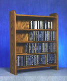 4 Shelf Cd Storage (Honey Oak)