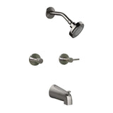 Design House 595736SN Eastport 2Handle Tub and Shower Faucet, Satin Nickel