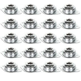 16 Pack 1/2 Roller Ball Transfer Bearings, Carbon Steel Ball Transfer Unit Swivel Ball Caster Roller Transfers, Ball Casters B