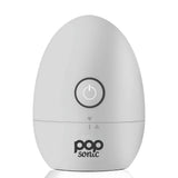 Pop Sonic Moon Shaver (Silver) - Face & Body Shavers for Men & Women - 3 Floating Rotary Heads Face Shaver w/Removable Cap - Lon