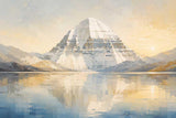 Art Factory Abstract Mount Kailash Painting in NorthEast for Higher Consciousness and Serenity |Canvas Roll