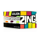 GOLDEN SoFlat Matte Acrylics, Zing 6 Color Set, Professional Acrylic Paint