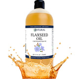 Zatural Flaxseed Oil Organically Grown 100% Pure Cold Pressed Omega Rich Fatty Acids 32oz