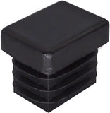 (Pack of 10) Rectangular Plastic Plugs 19/32 x 25/32 (15 x 20 mm), Matt Rectangular Plugs, Rectangular Tube Inserts, Fence Post 