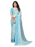Satrani Womens Printed Georgette Saree (3185S2279N_Light Blue3)