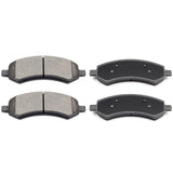 ECCPP D1084-7991 4pcs Front Ceramic Disc Brake Pad Set - Fit For Chrysler Aspen 2007-2009, Dodge Dakota 2005-2010, Durango 2007-