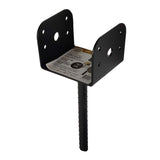 Nuvo Iron DSB4 4 Decorative Black Saddle Bracket, for 3.5x3.5 Posts