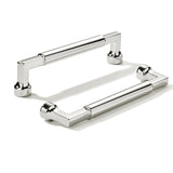 khtumeware 2-Pack 5-Inch(128mm) Polished Nickel Cabinet Pulls,Heavy-Duty Solid Handles for Kitchen Cabinets, Cupboards, Drawers 