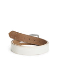 Jack & Jones Men Solid White Belt