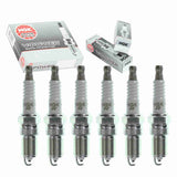 6 pc NGK V-Power Spark Plugs compatible with Chevrolet S10 4.3L V6 1996-2004