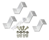 TEKTRUM 2.125 TALL Z BRACKET SOLAR FLUSH MOUNT KIT SUPPORTING LARGE & SMALL SOLAR PANELS- SET OF 4