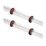 2 Pcs Polymer Clay Roller Tools, Acrylic Roller Clay Rolling Pin Clear Acrylic Clay Roller Clay Rolling Pin with Thickness Rings